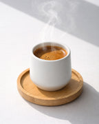 Holzuntersetzer Bambus 4er Set 9,5 cm