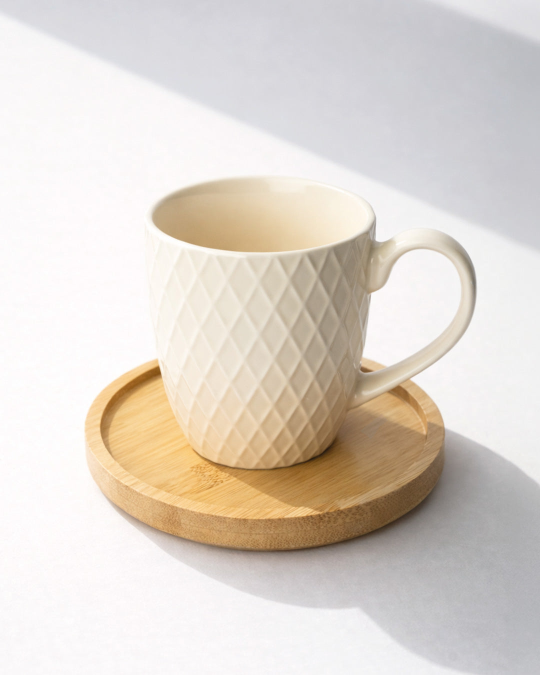 Holzuntersetzer Bambus 4er Set 13 cm