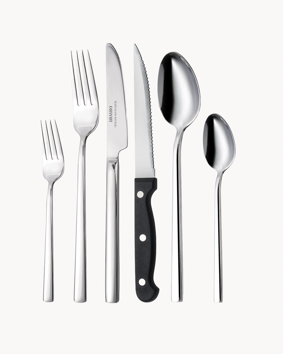 Besteckset Silber aus Edelstahl 18/10