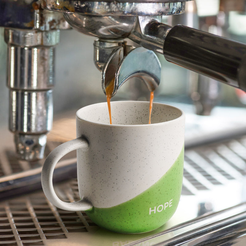 Miamio Geschirr - Kaffeetassen mit Spruchen 4er Set Keramik 300ml