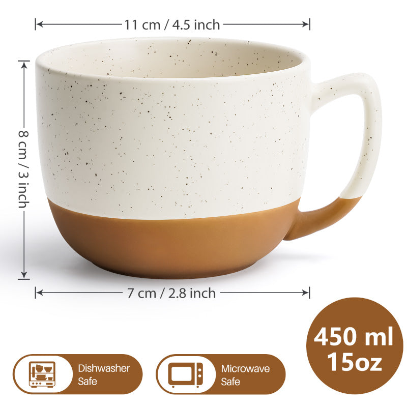 Miamio Kaffeetassen Aura 4er Set Keramik 450ml