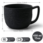 Miamio Kaffeetassen Oasis 4er Set Keramik 450ml