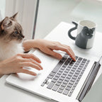 Miamio Parchen Tassen 3D Katzen Keramik, Geschenk fur Paare 