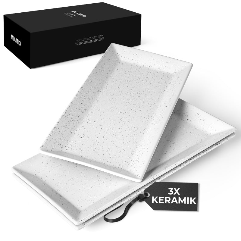 Miamio Servierplatten Aura 3er Set Keramik