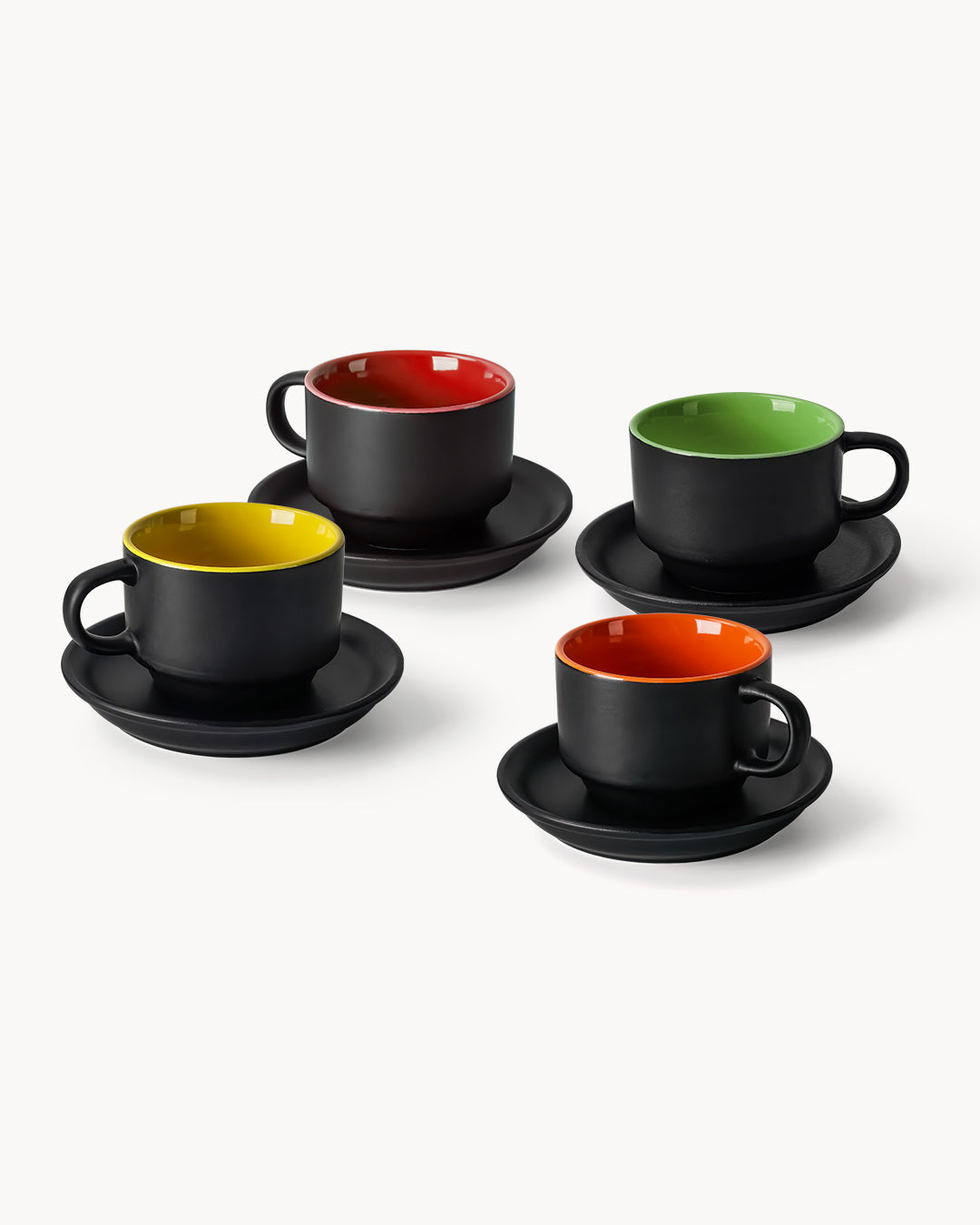 Miamio Espressotassen Le Papillon 6er Set Keramik 75ml